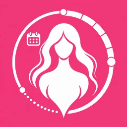 Symbol von Weiblichkeit Perioden Tracker